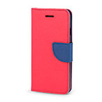 Smart Fancy Flipcover iPhone 15 Plus (Kunstlder/TPU) Rd/Bl