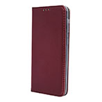 Smart Magnetisk Flipcover iPhone 15 Plus (Kunstlder/TPU) Bordeaux