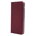 Smart Magnetisk Flipcover iPhone 15 Pro (Kunstlder/TPU) Bordeaux
